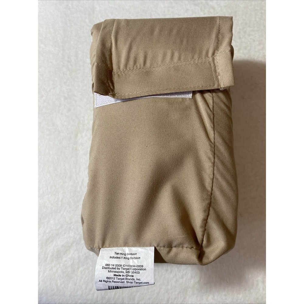 King‎ Bedskirt Target 2012 NEW in Package Tan Beige Neutral